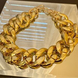 Little Gift Shop Gold Link Chunky Handbag chain NWOT opened bot never used